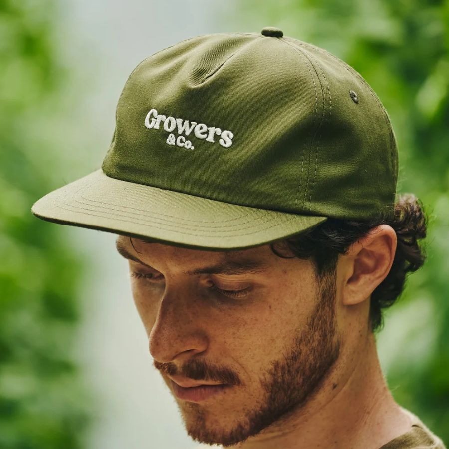 Kuroda Organic Cotton Olive Baseball Cap
